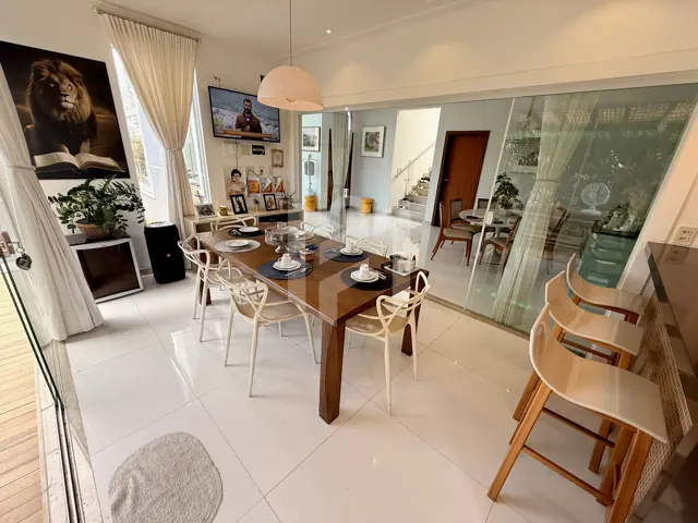 Vista da sala e da cozinha